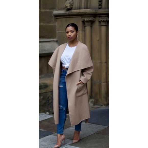 Zara Tan Wool Blend Coat - Picture 7 of 7